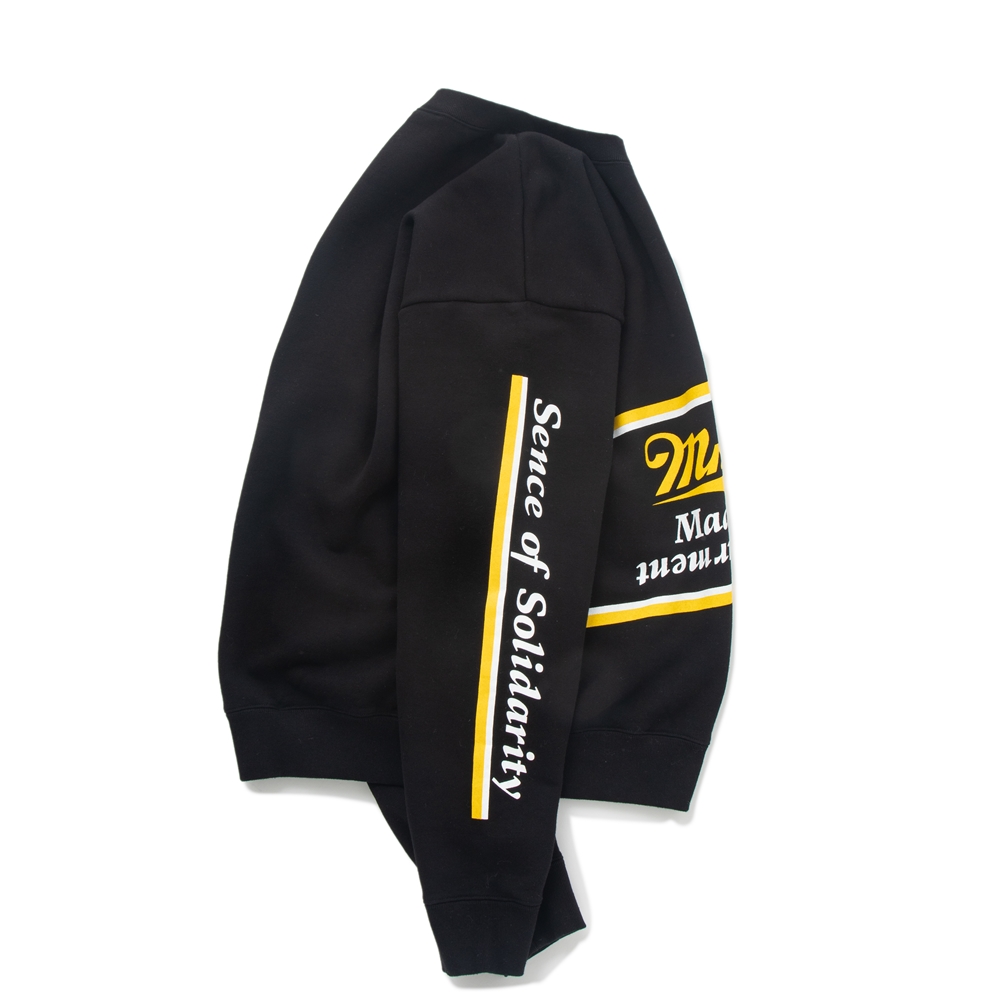 RATS/RACING SWEAT（ブラック）［クルーネックスウェット-21春夏］ - JONAS