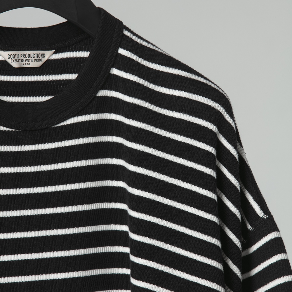 COOTIE/Heavy Thermal Border S/S Tee(ブラック/オフホワイト COOTIE/Heavy Thermal Border S/S Tee(ブラック/オフホワイト