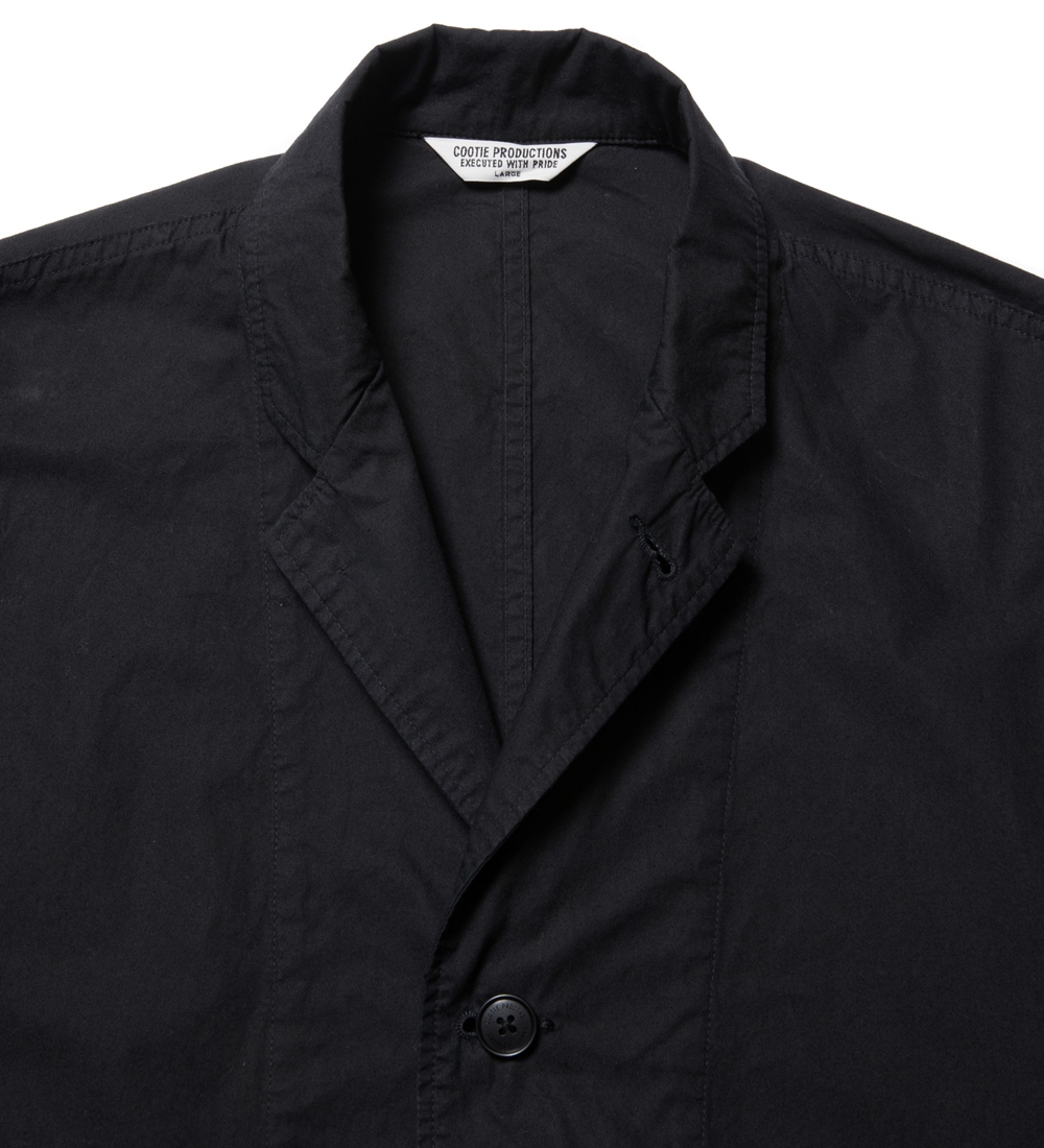 COOTIE/Garment Dyed Lapel Jacket(ブラック)[ラペルJKT-21春夏 正規品/新品 COOTIE/Garment Dyed Jacket Lapel テーラードジャケット