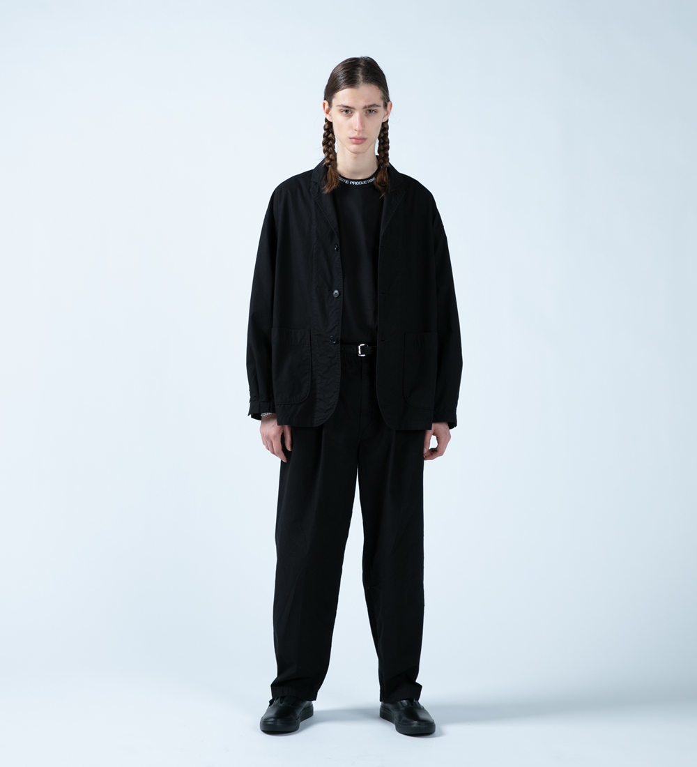 COOTIE/Garment Dyed Lapel Jacket(ブラック)[ラペルJKT-21春夏 正規品/新品 COOTIE/Garment Dyed Jacket Lapel テーラードジャケット