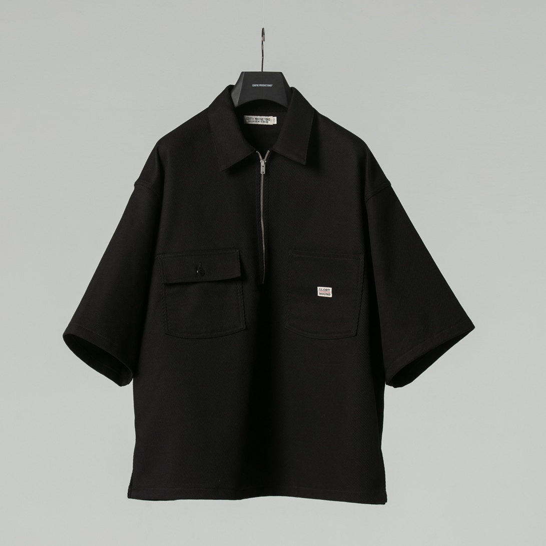 COOTIE/Kersey Pullover S/S Work Jacket（ブラック）［プルオーバー 
