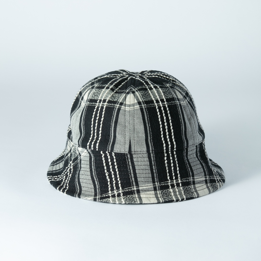 COOTIE PRODUCTIONS/Jacquard Check Ball Hat（ブラック）[ジャガードチェックボールハット-21春夏