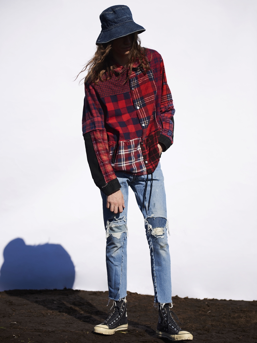MINEDENIM Rebuild Slim Flare Jeans 