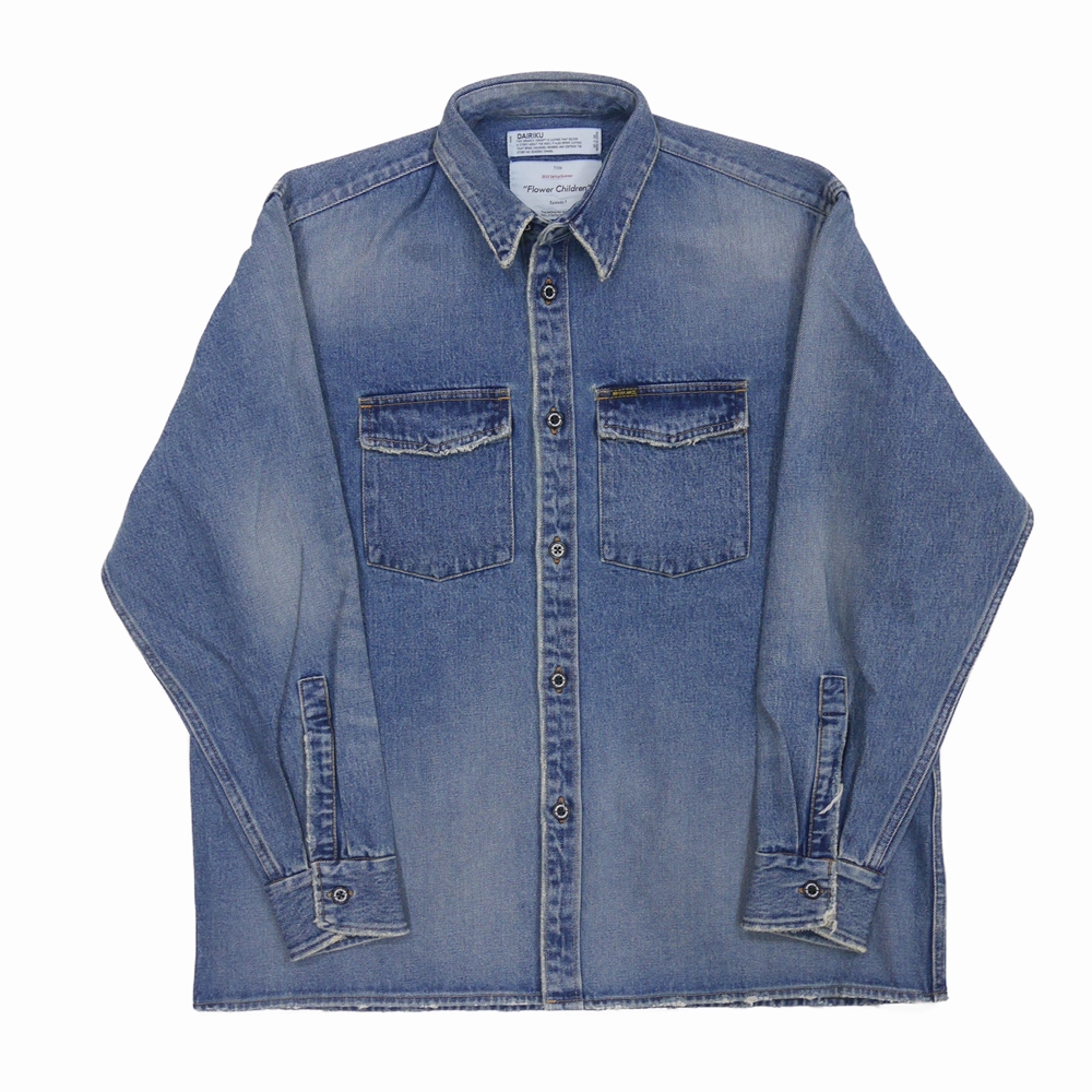 Dairiku Heavy Ounce Denim Shirt インディゴ Off ヘビーオンスデニムシャツ 21春夏 Jonas Dairiku Heavy Ounce Denim Shirt インディゴ Off ヘビーオンスデニムシャツ 21春夏 Jonas