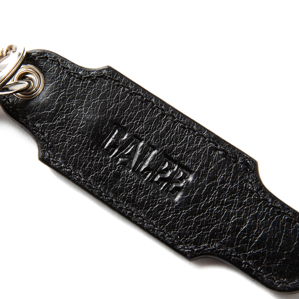CALEE/Studs leather key ring（ブラック）［スタッズレザーキーリング 