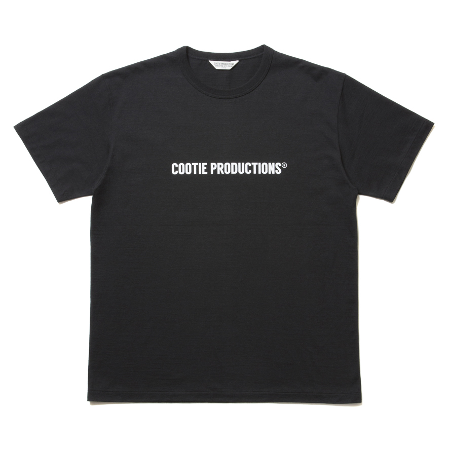 COOTIE PRODUCTIONS/Print S/S Tee(COOTIE LOGO)(ブラック