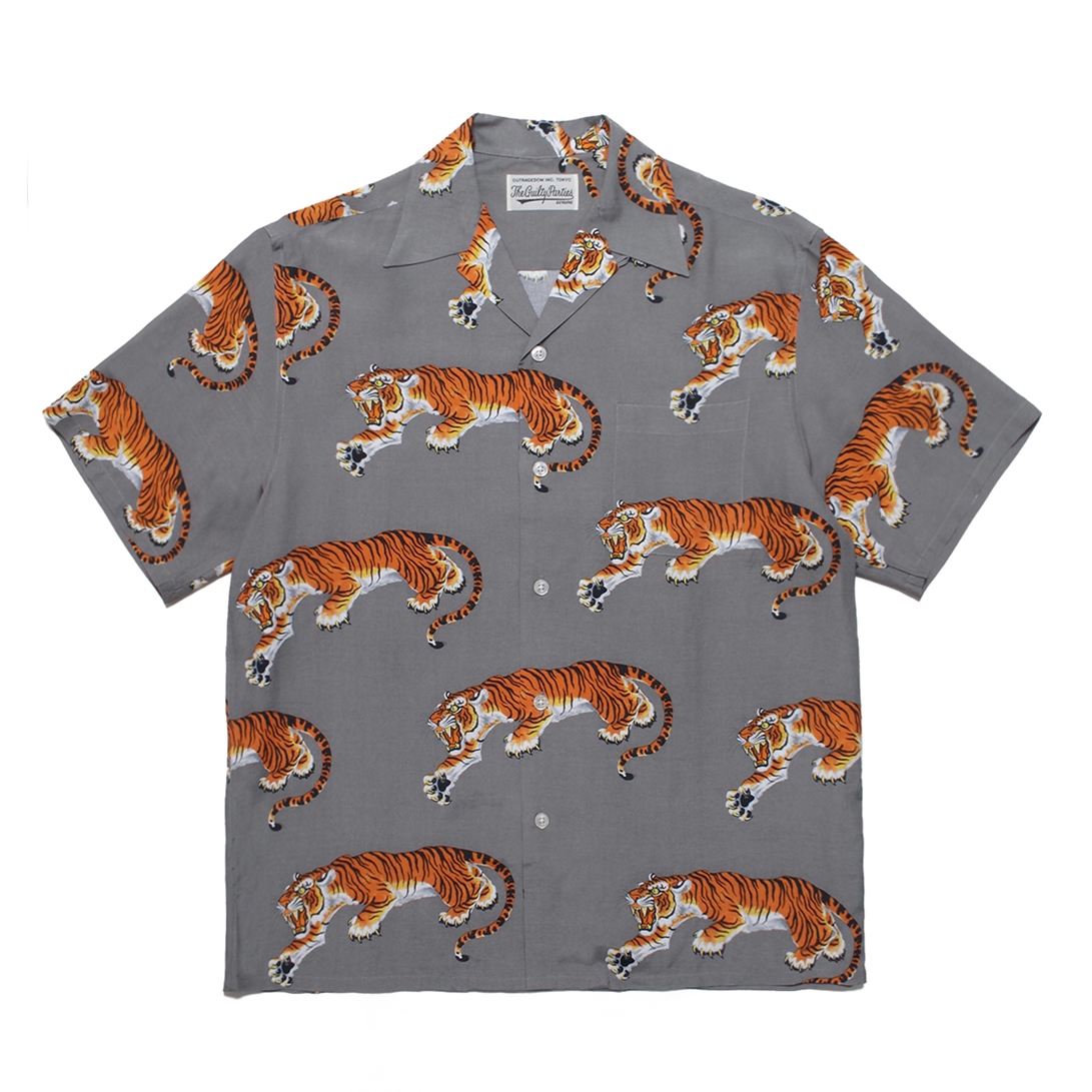 WACKO MARIA TIM LEHI / HAWAIIAN SHIRT グレ www.crystalshk.com