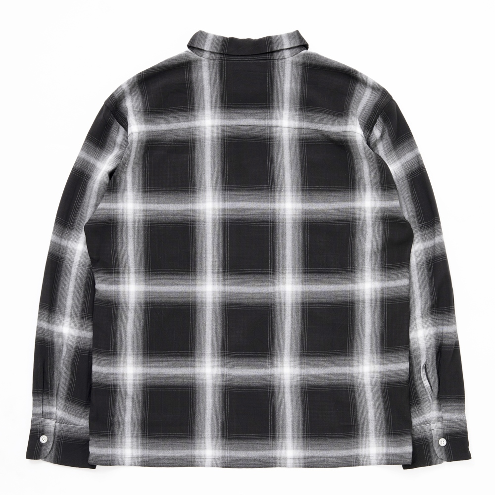 Rats Rayon Ombre Check Shirt ブラックチェック オンブレチェックシャツ 21秋冬 Jonas