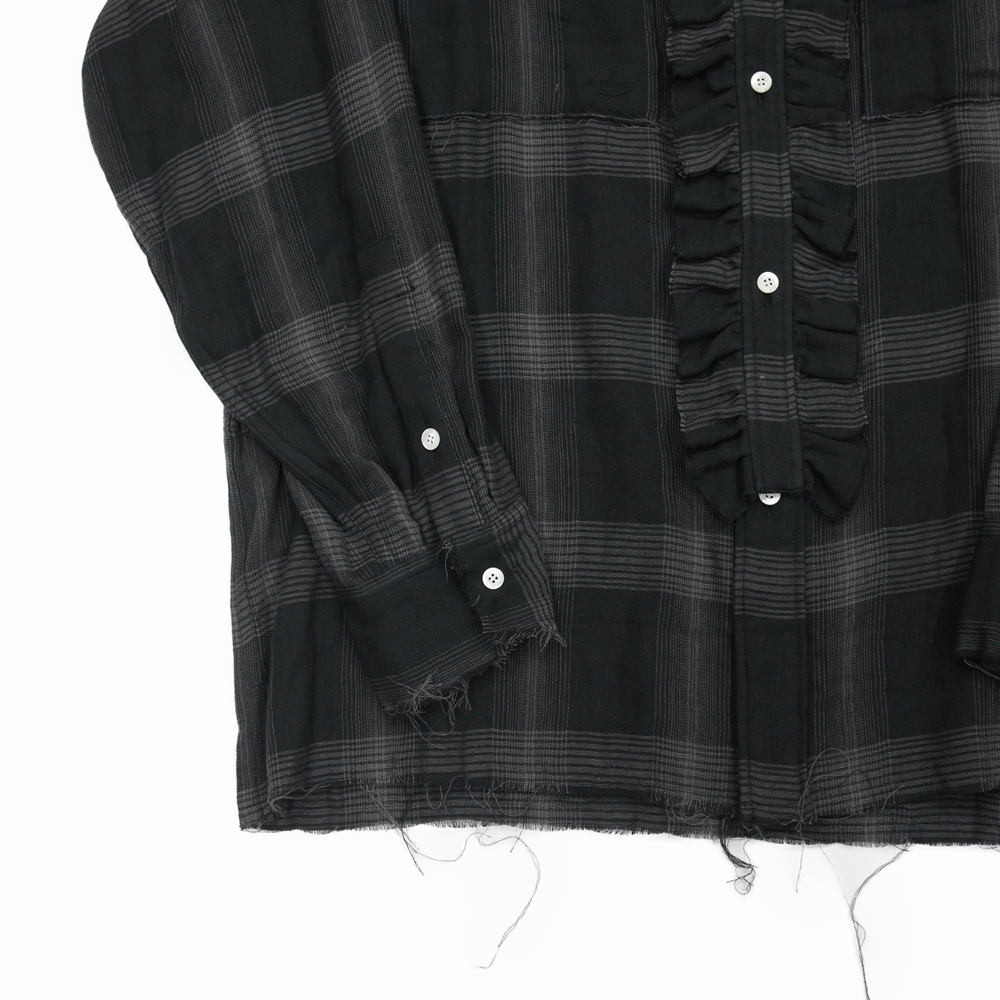 DAIRIKU/Dallas Triple Gauze Frill Check Shirt（ナイト）［トリプル 