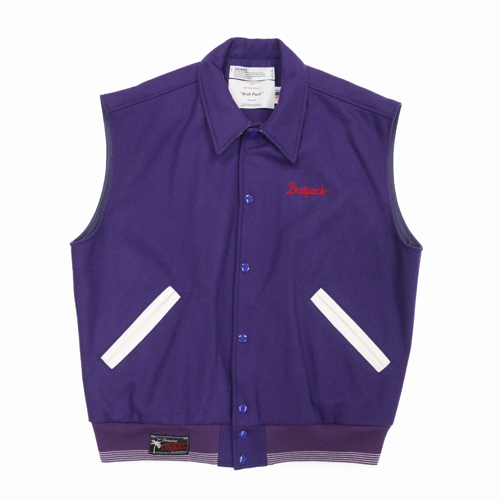 DAIRIKU/Andrew Stadium Vest（パープル）［スタジアムベスト-21秋冬 