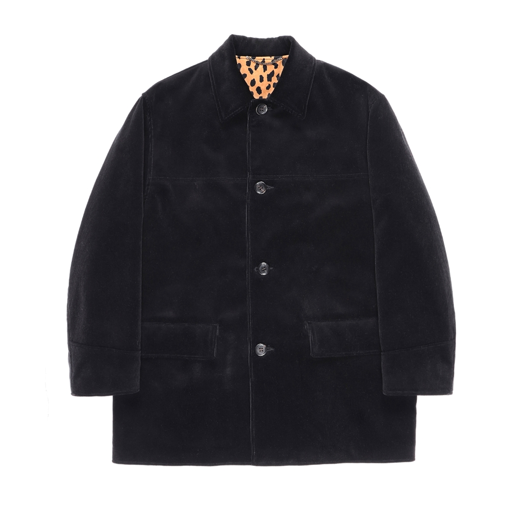 WACKO MARIA/CORDUROY CAR COAT（TYPE-2）（ブラック）［コーデュロイ 