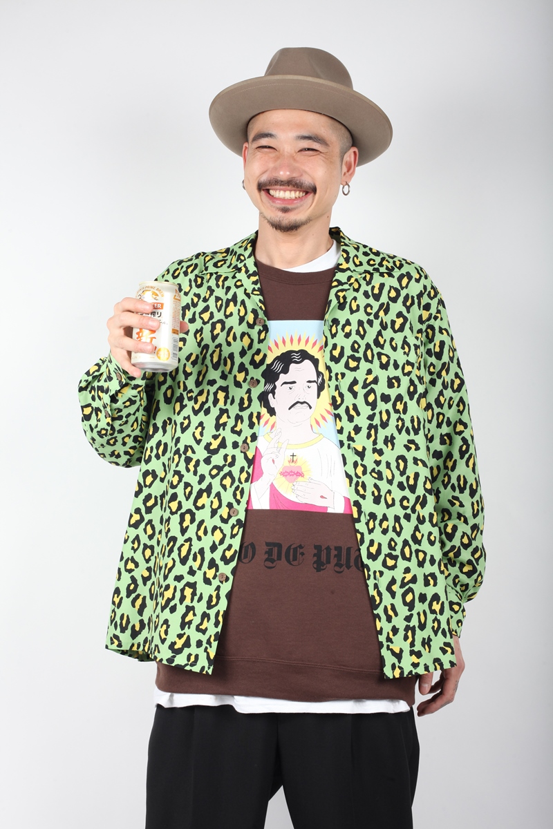 WACKO MARIA ワコマリア 21SS HAWAIIAN SHIRT レオパード ハワイアンシャツ アロハレーヨンシャツ ネイビー