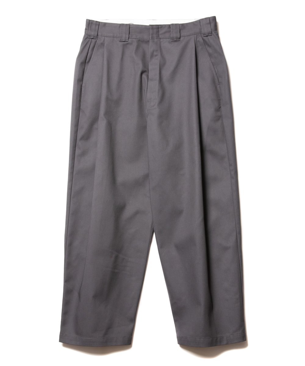 COOTIE PRODUCTIONS/Raza 1 Tuck Trousers（×Dickies）（グレー）［T/C 