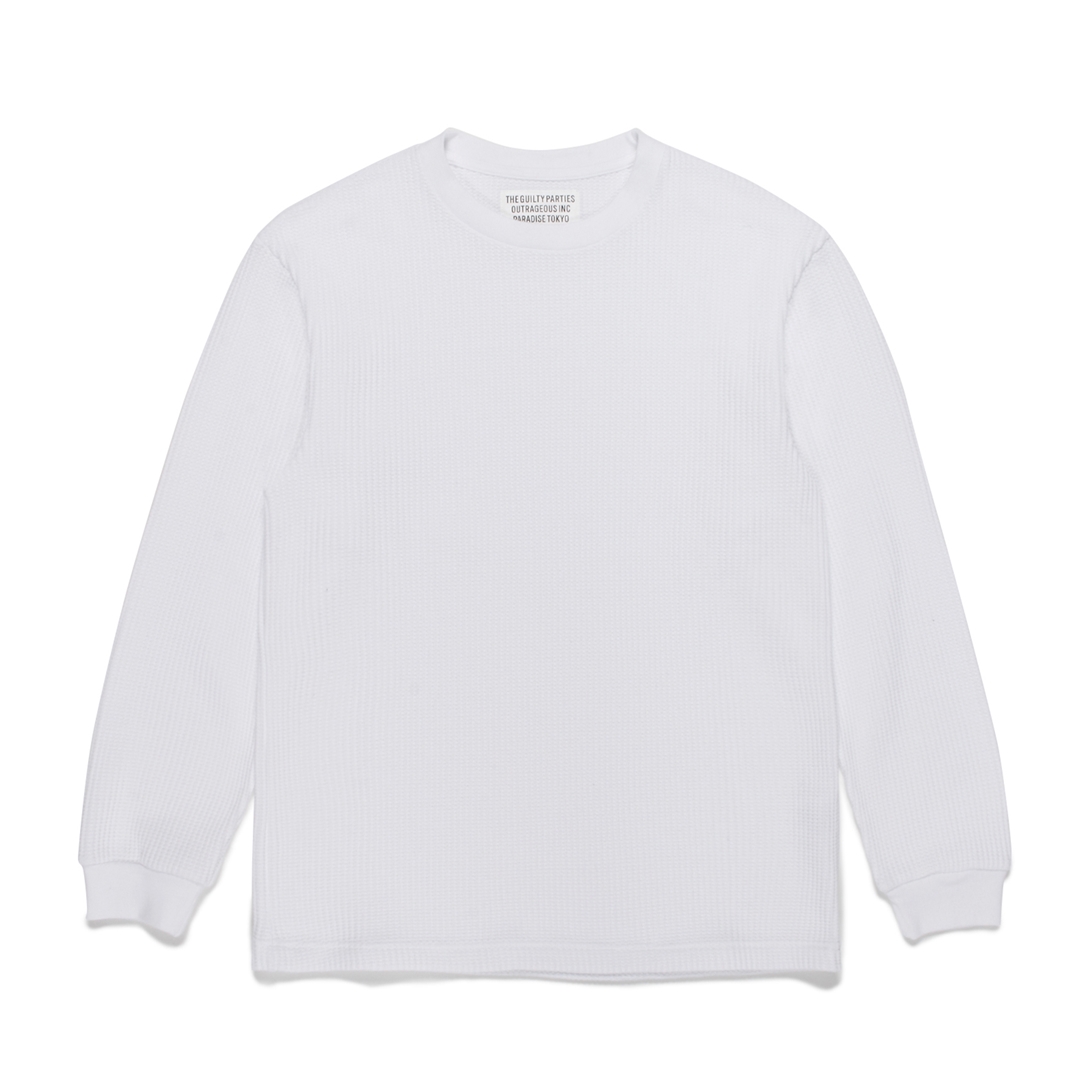 WACKO MARIA/THERMAL SHIRT（ホワイト）［サーマル長袖-21秋冬］ - JONAS