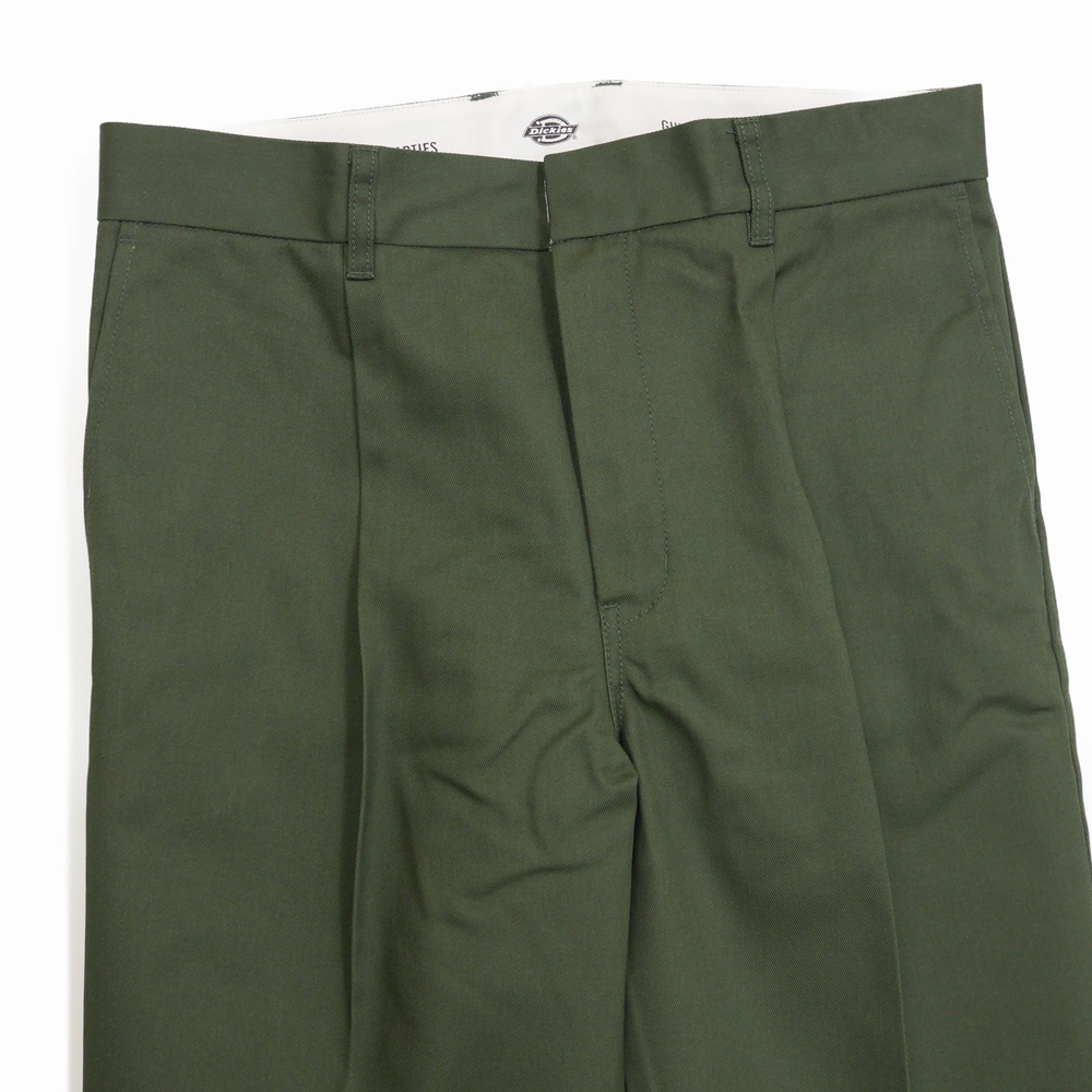 WACKO MARIA/DICKIES / PLEATED TROUSERS（グリーン）［ワンタック 