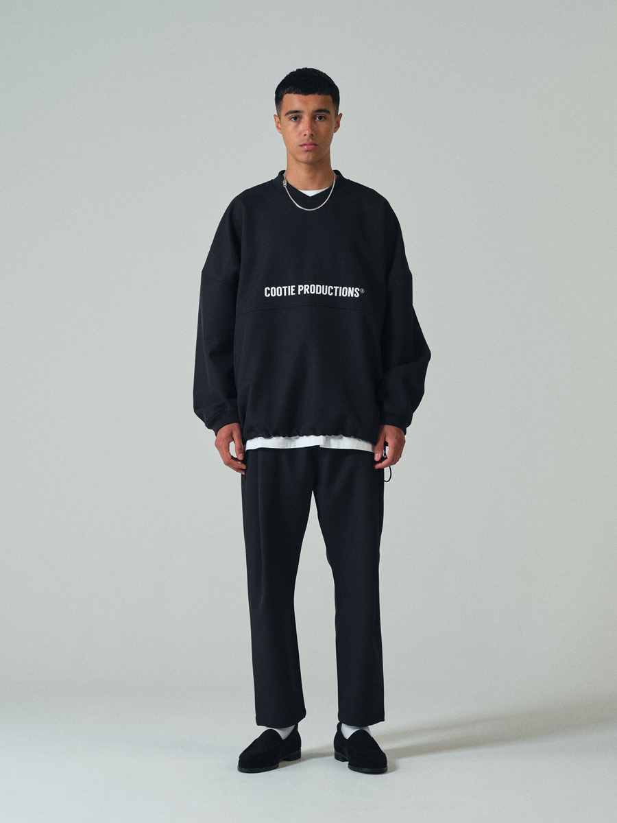 COOTIE PRODUCTIONS/Polyester Twill Easy Ankle Pants（ブラック 