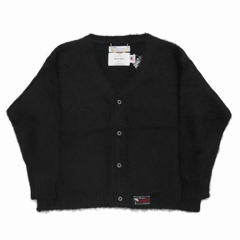 DAIRIKU/"Molly" Mohair Knit Cardigan（ブラック）[モヘアカーディガン-21秋冬] - JONAS