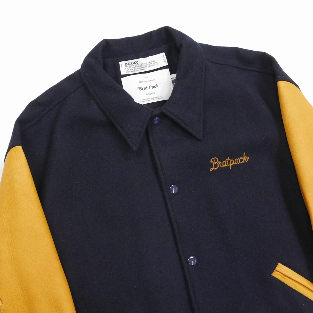 DAIRIKU/Andrew Stadium Jacket（ネイビー）［スタジアムジャケット-21 