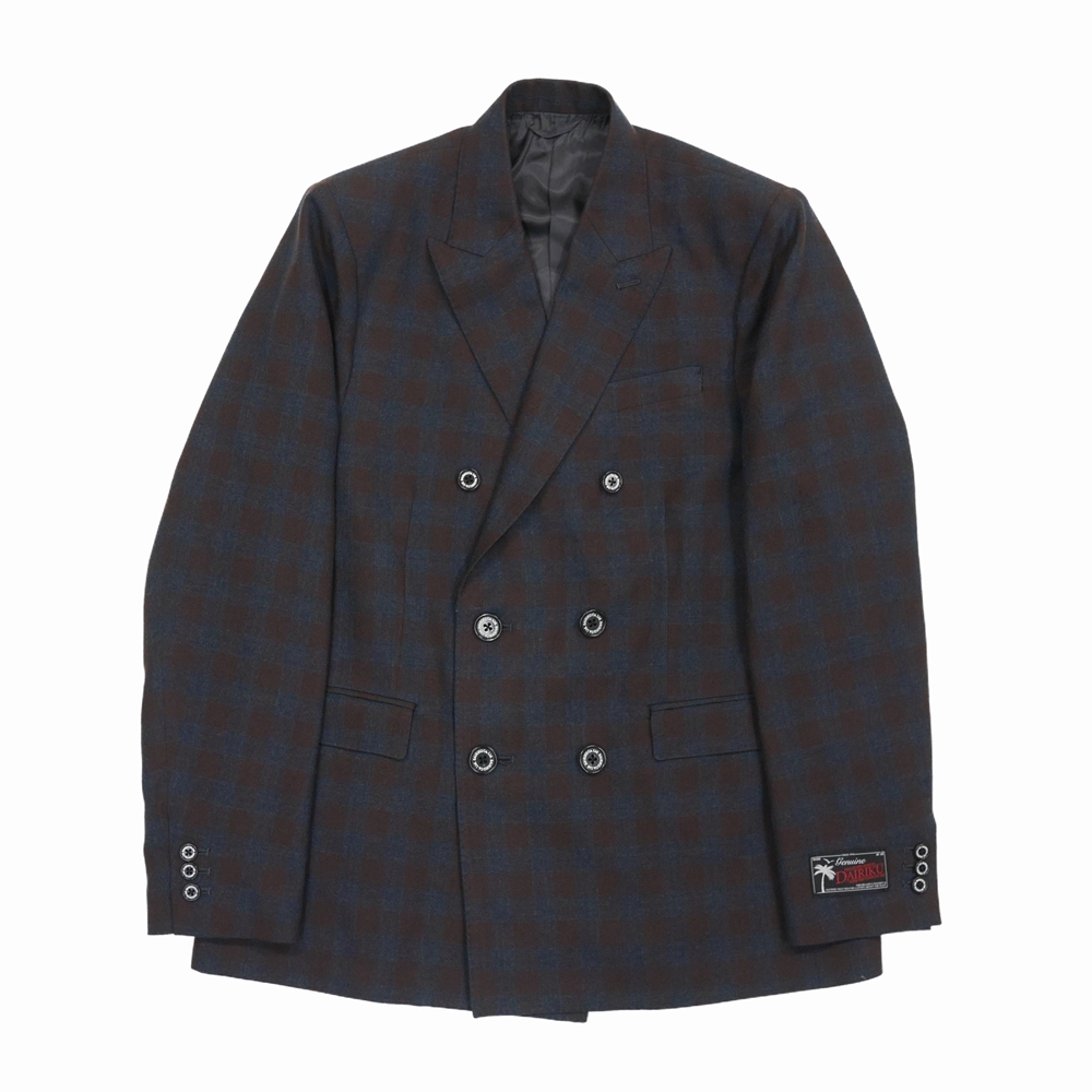 DAIRIKU/"Emilio" Double Tailored Jacket（チェック）[ダブルテーラードJKT-21秋冬] - JONAS