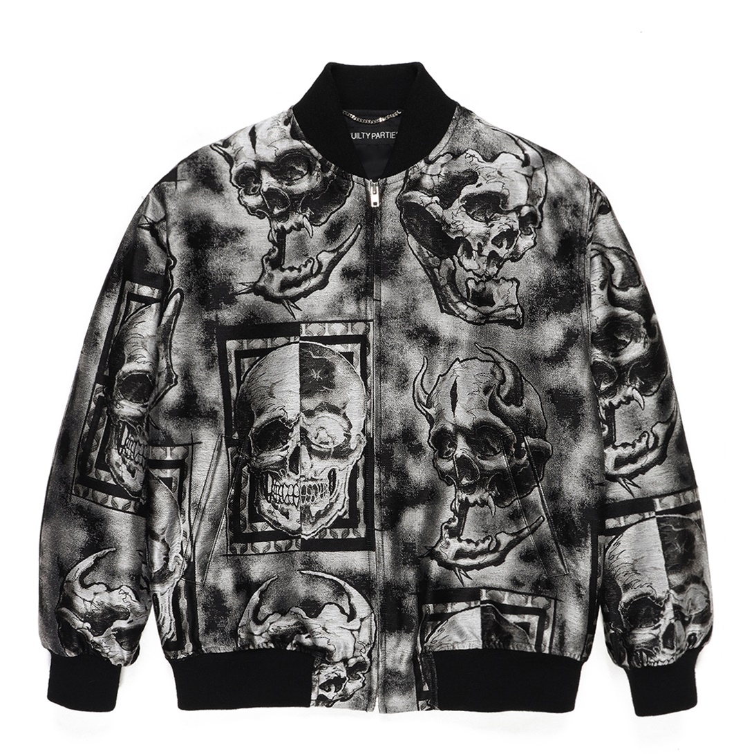 WACKO MARIA/56 TATTOO STUDIO / JACQUARD SKA JACKET（シルバー 