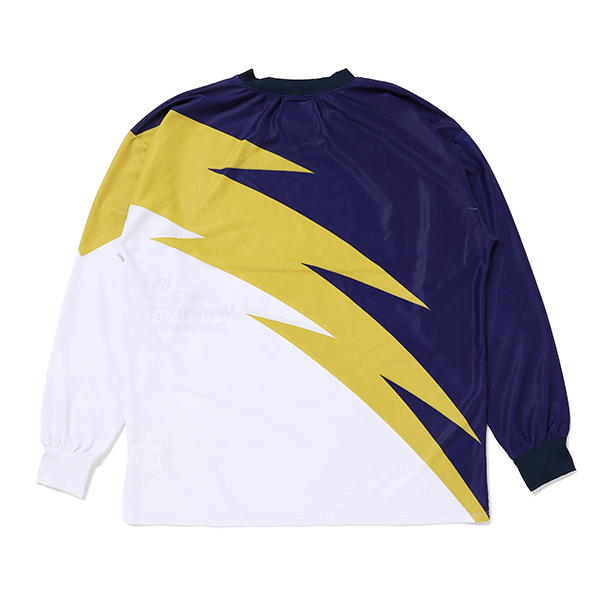 CHALLENGER/xGary YAMAMOTO L/S WARM UP TEE（ネイビー/イエロー 