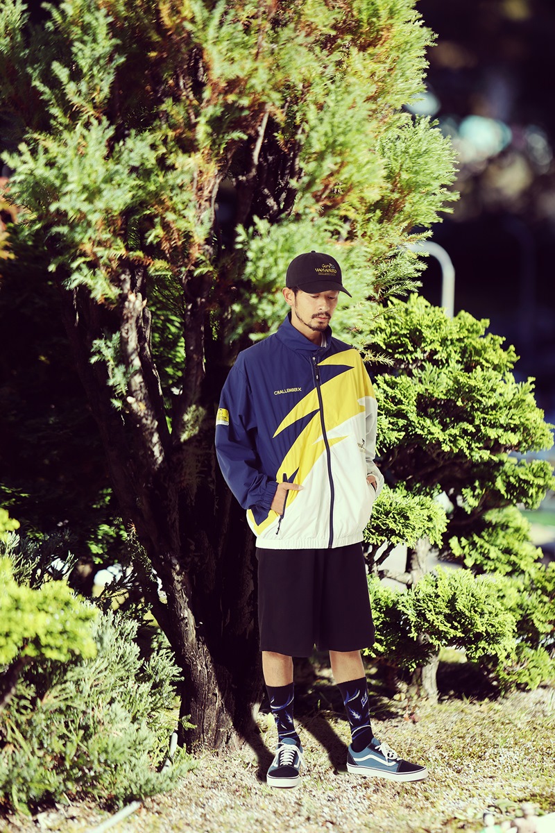 CHALLENGER/xGary YAMAMOTO WARM UP JKT（ネイビー/イエロー 
