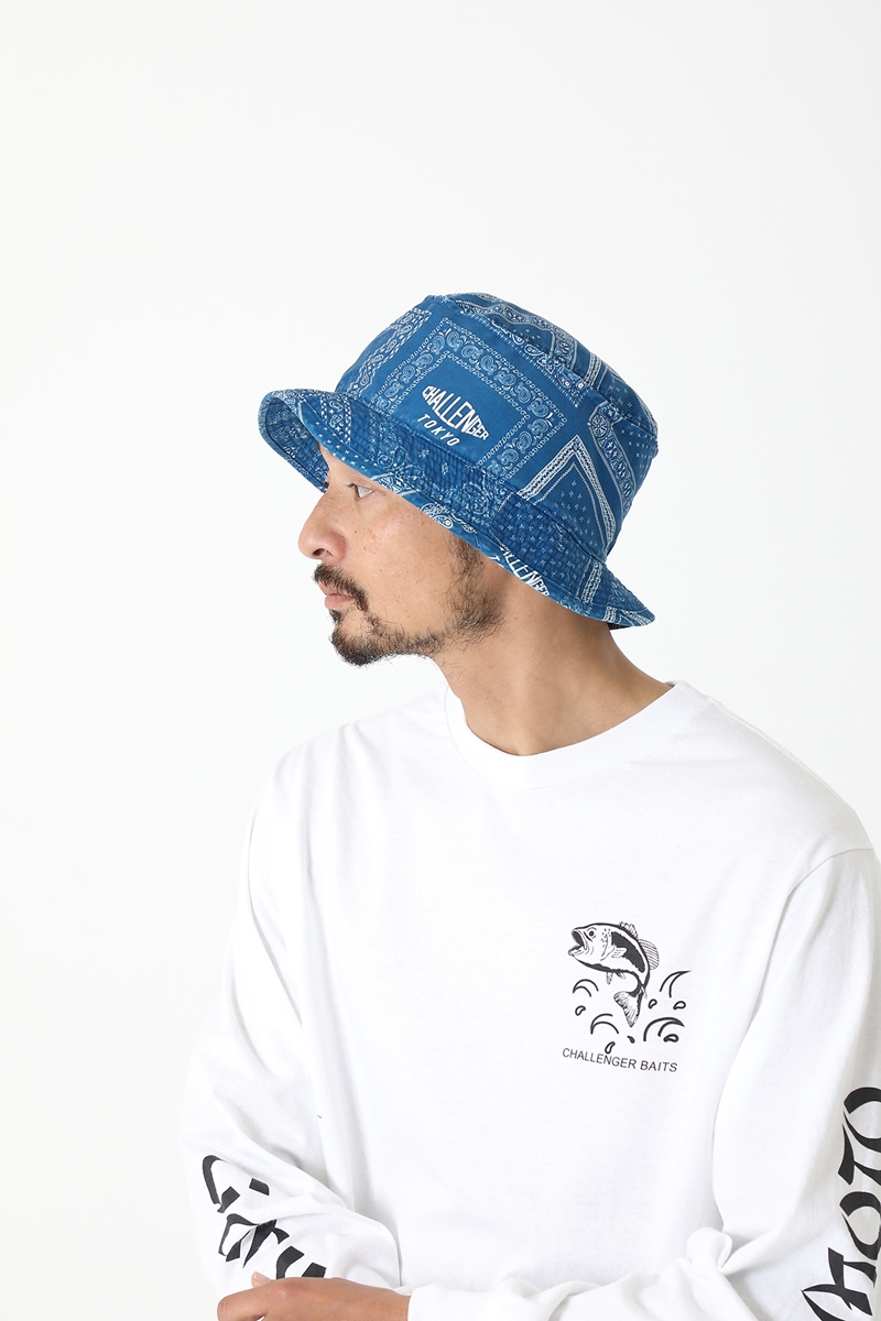 CHALLENGER/xGary YAMAMOTO L/S BAITS TEE（ホワイト）［プリント長袖T 