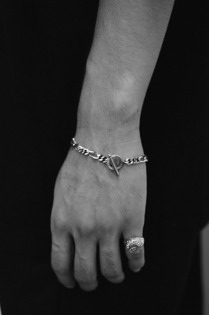 ANTIDOTE BUYERS CLUB/Figaro Wide Chain Bracelet（Silver 