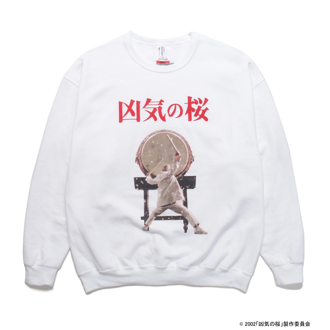WACKO MARIA/凶気の桜 / CREW NACK SWEAT（TYPE-2）（ホワイト 