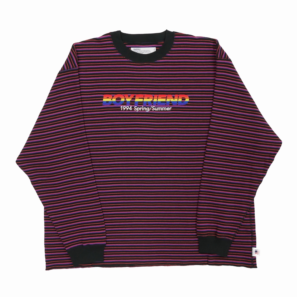 選ぶなら DAIRIKU ダイリクCouple Border Embroidery Tee 選ぶなら DAIRIKU ダイリクCouple Border Embroidery Tee