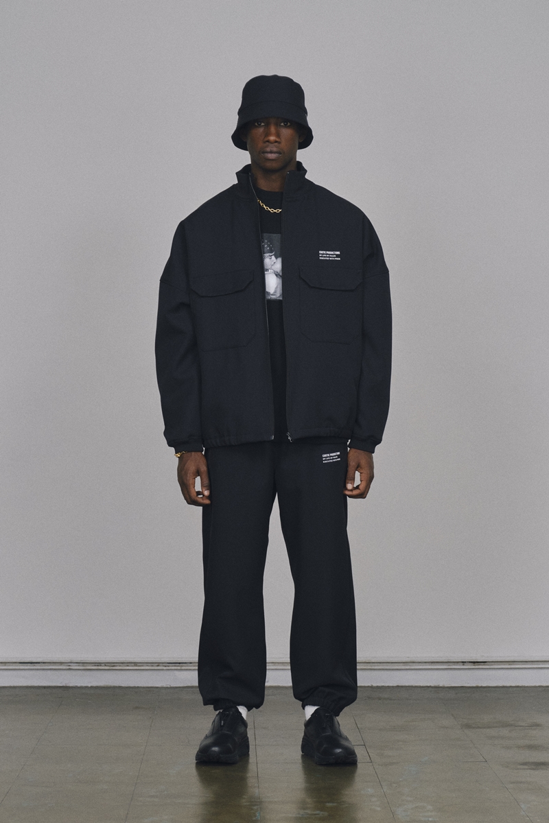 COOTIE PRODUCTIONS/Poyester Twill Track Jacket（ブラック 
