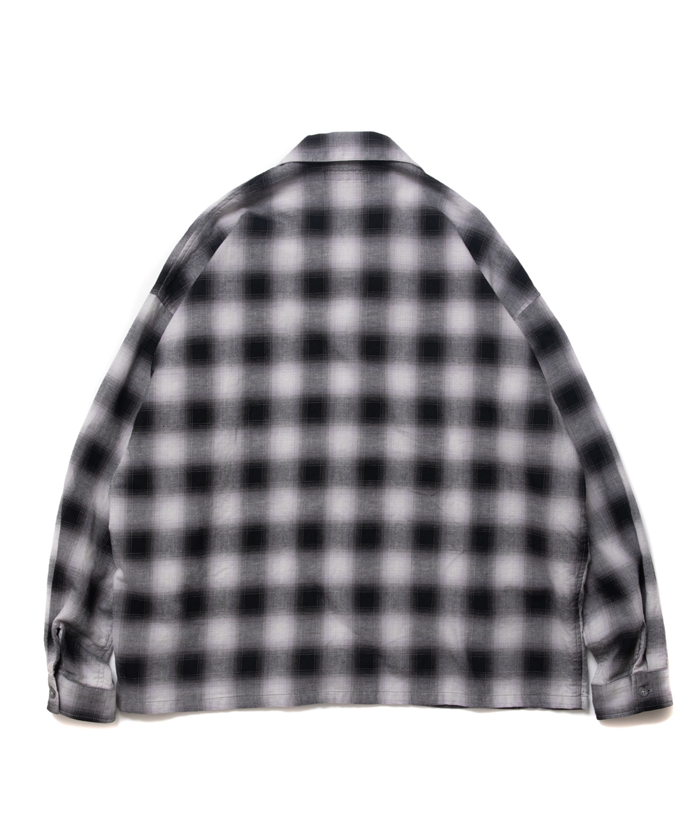 Rottweiler Ombre Check Shirts ブラック オンブレチェックシャツ 22春夏 Jonas