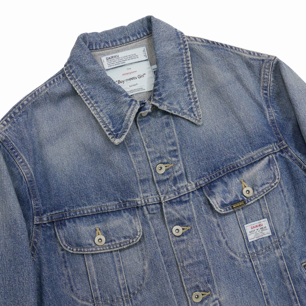 DAIRIKU/Damage Denim jacket（インディゴ）［デニムJKT-22春夏］ - JONAS