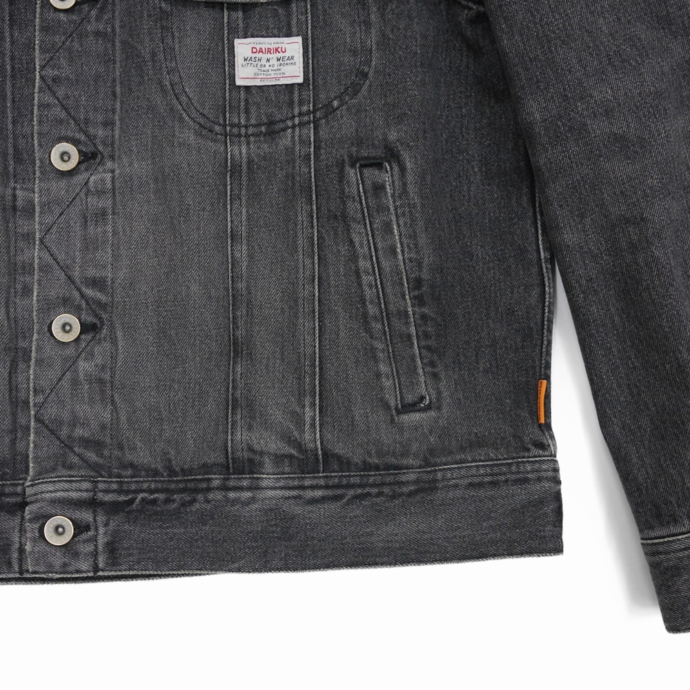 DAIRIKU/Damage Denim jacket（ブラック）［デニムJKT-22春夏］ - JONAS