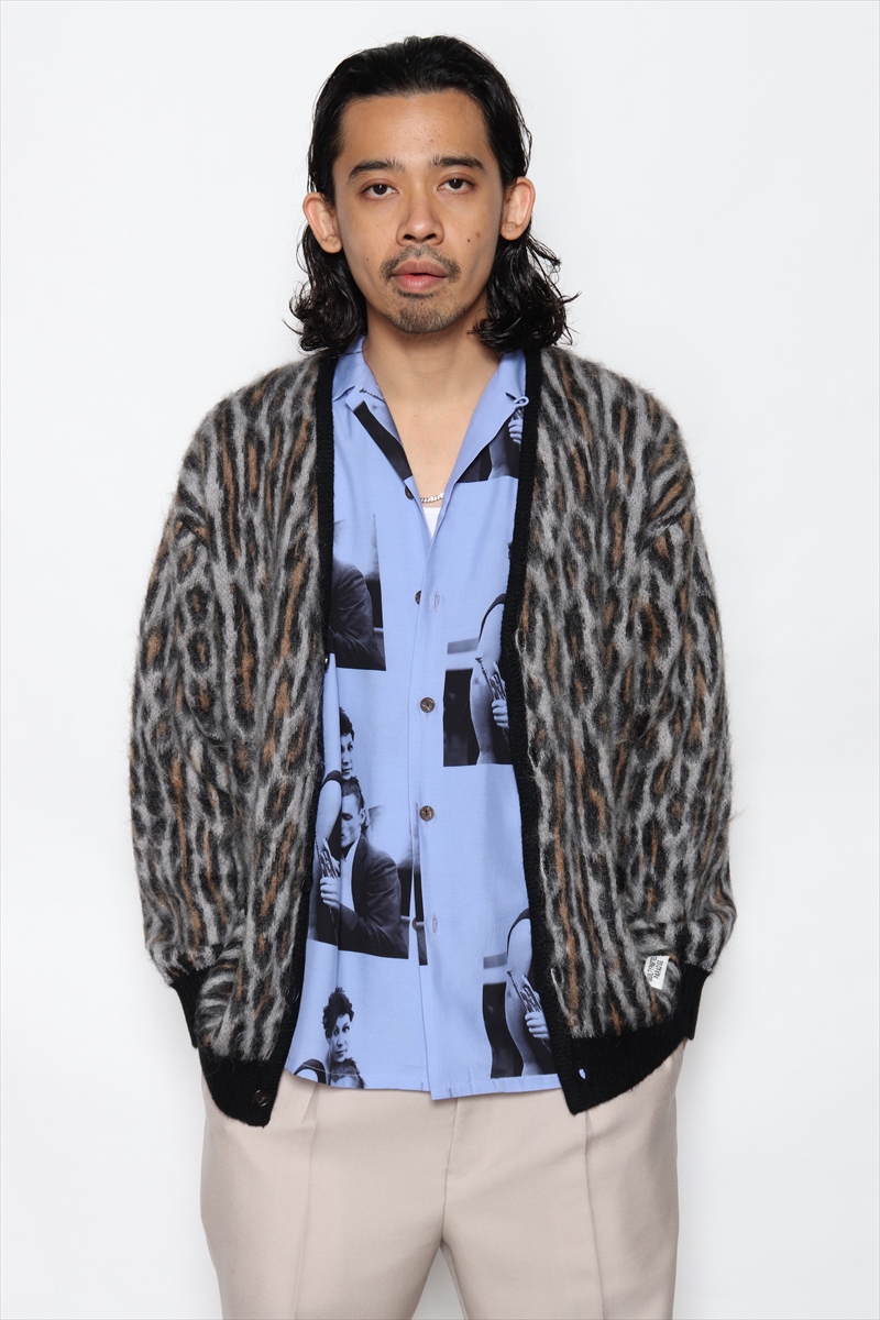 WACKO MARIA/MOHAIR KNIT CARDIGAN（ブラック）