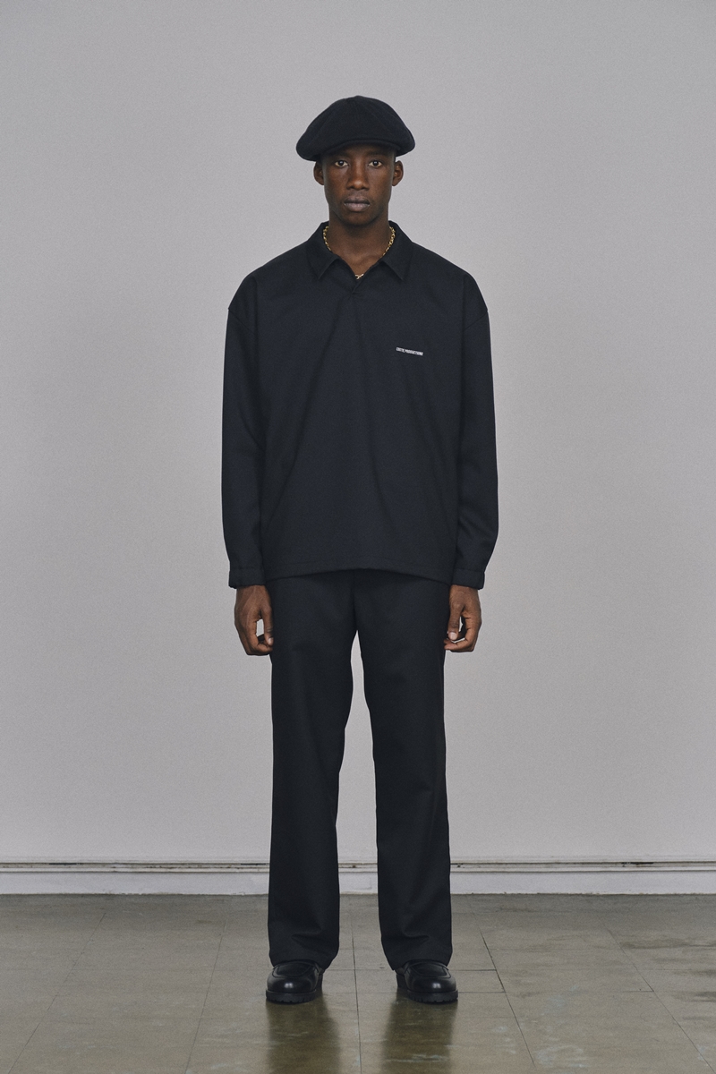 COOTIE PRODUCTIONS/Polyester Twill Trousers(ブラック 全商品対象が PRODUCTIONS COOTIE Polyester Polo Twill ポロシャツ