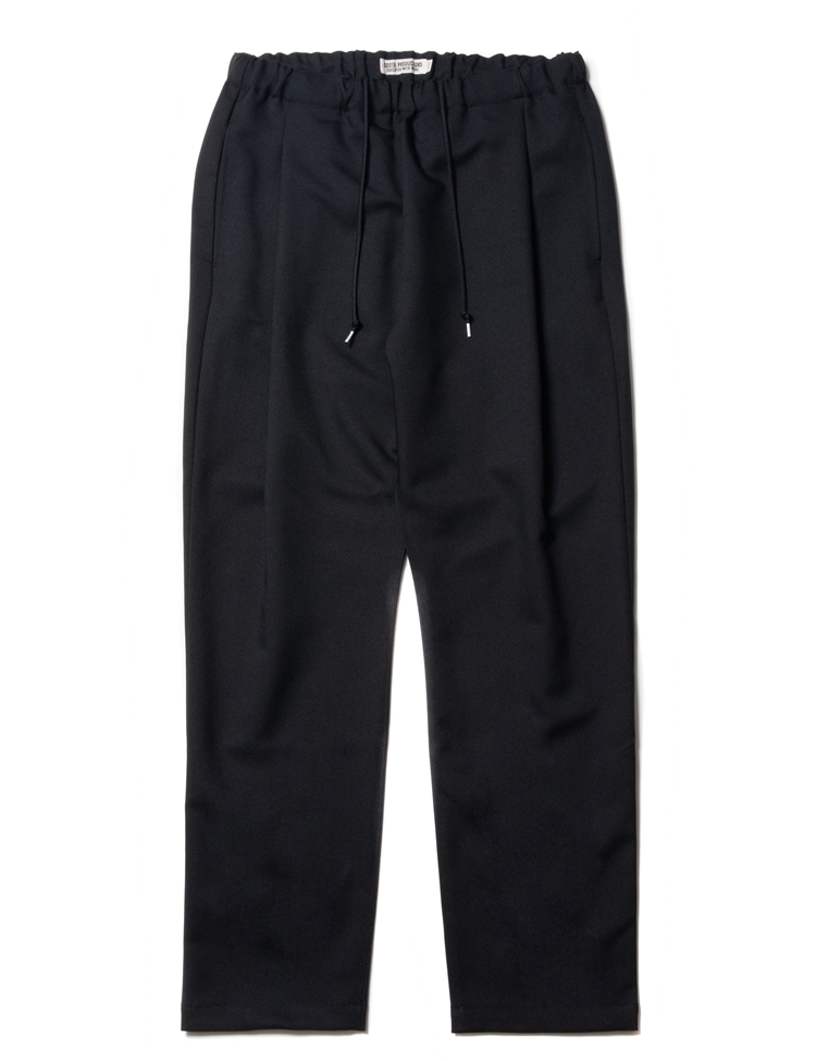 COOTIE PRODUCTIONS/Polyester Twill 1 Tuck Easy Pants（ブラック 