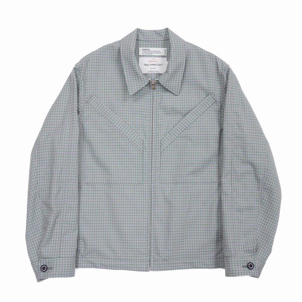 DAIRIKU 22ss Mark Check Swing Top