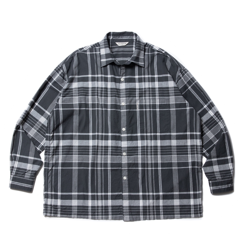 Cootie Productions Madras Check L S Shirt グレー マドラスチェックシャツ 22春夏 Jonas Cootie Productions Madras Check L S Shirt グレー マドラスチェックシャツ 22春夏 Jonas