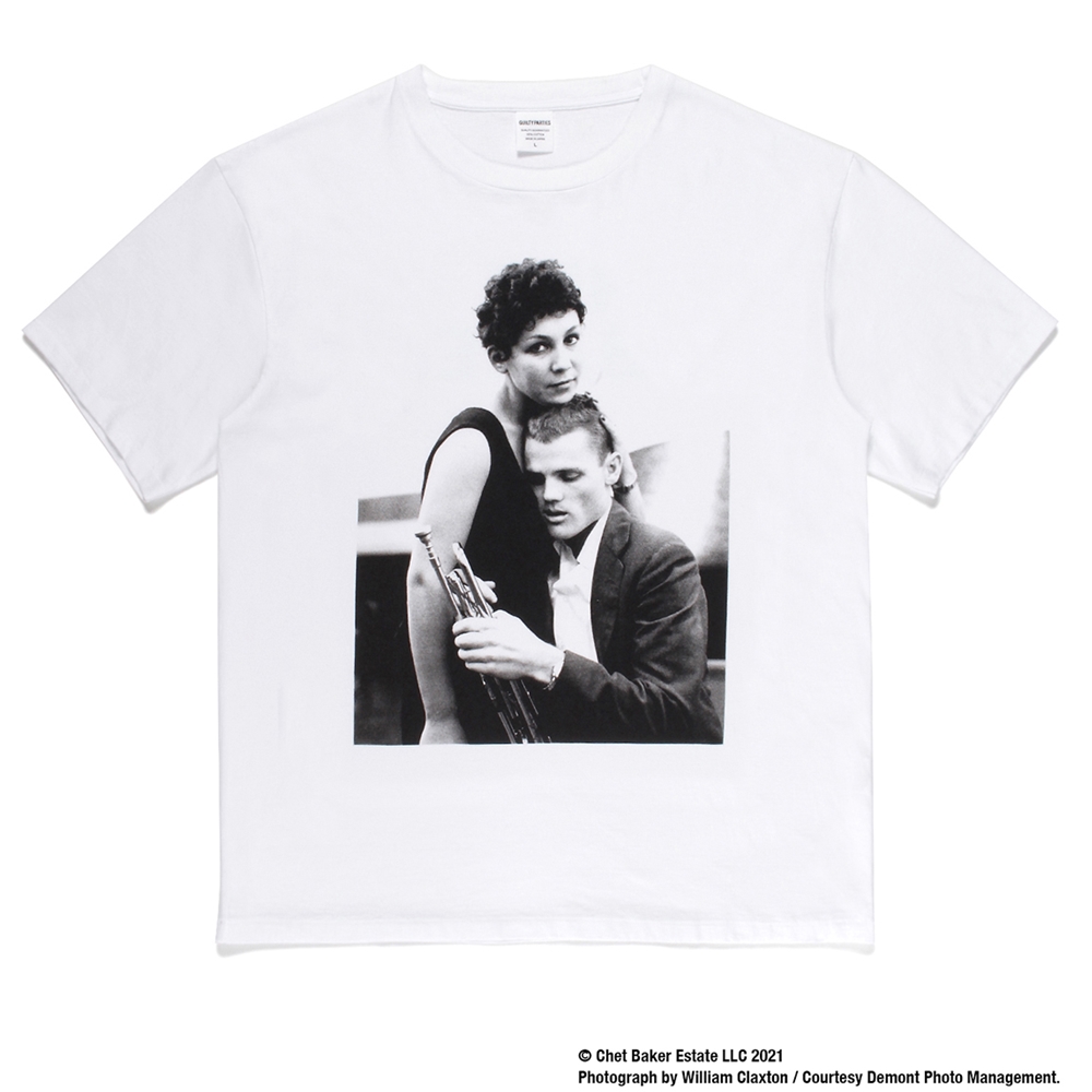 WACKO MARIA/CHET BAKER / WASHED HEAVY WEIGHT T-SHIRT（TYPE-4 