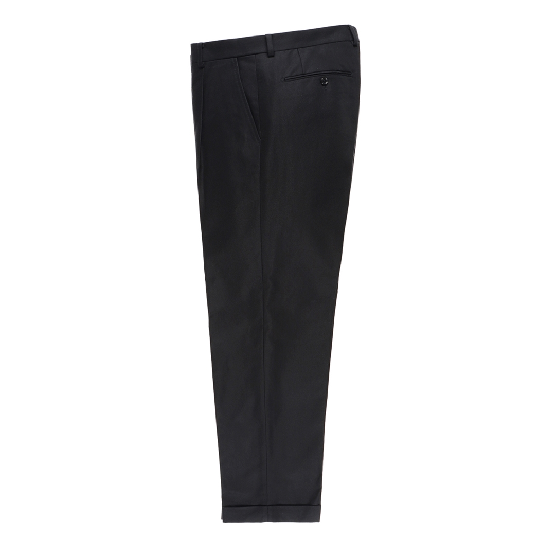 WACKO MARIA/PLEATED TROUSERS（TYPE-2）（ブラック）［ワンタック 