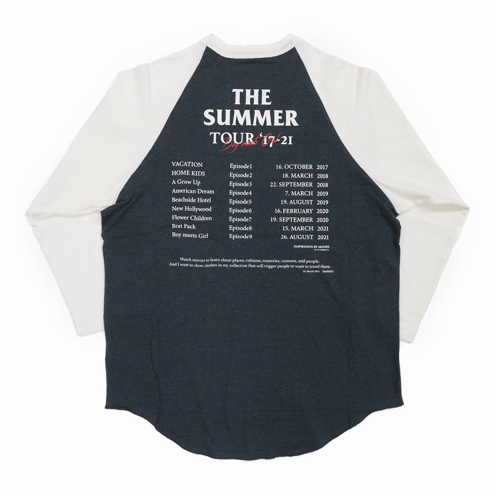 ブラック系,M当社の dairiku boy meets girl raglan tee パーカー ...