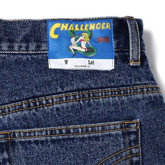 CHALLENGER/ICE WASHED DENIM PANTS（WASHED INDIGO）［アイス