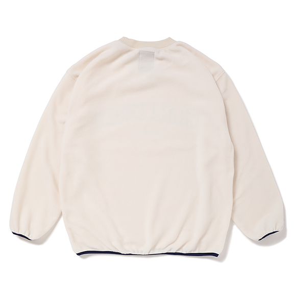 CHALLENGER/COLLEGE LOGO C/N FLEECE（IVORY）［フリースクルーネック