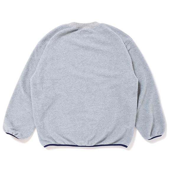 CHALLENGER/COLLEGE LOGO C/N FLEECE（GRAY）［フリースクルーネック
