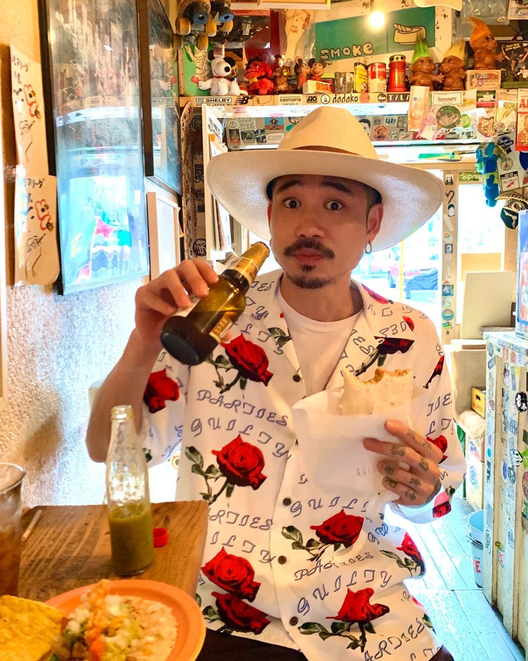 WACKO MARIA/HAWAIIAN SHIRT S/S(ホワイト)[ハワイアンシャツ-22春