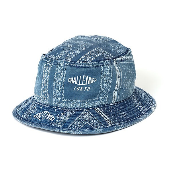 CHALLENGER/BANDANA BUCKET HAT（ネイビー）［バンダナバケットハット-22春夏］ - JONAS