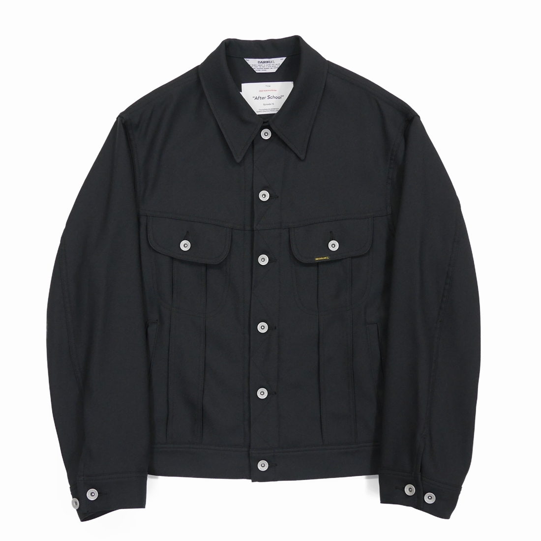 DAIRIKU/"Regular" Polyester Jacket（Black）[ポリエステルJKT-22秋冬] - JONAS