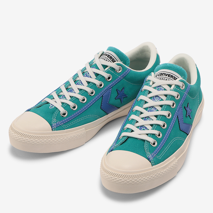 CONVERSE SKATEBOARDING/BREAKSTAR SK SAYHELLO OX +（BLUE GREEN 