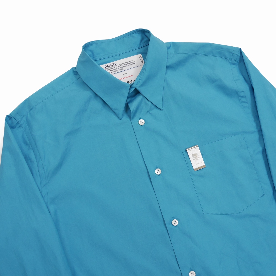 専門店の安心の1ヶ月保証付 DAIRIKU Dress Shirt with Money Clip 